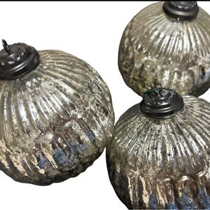 Pottery Barn Mercury Glass Ornaments
